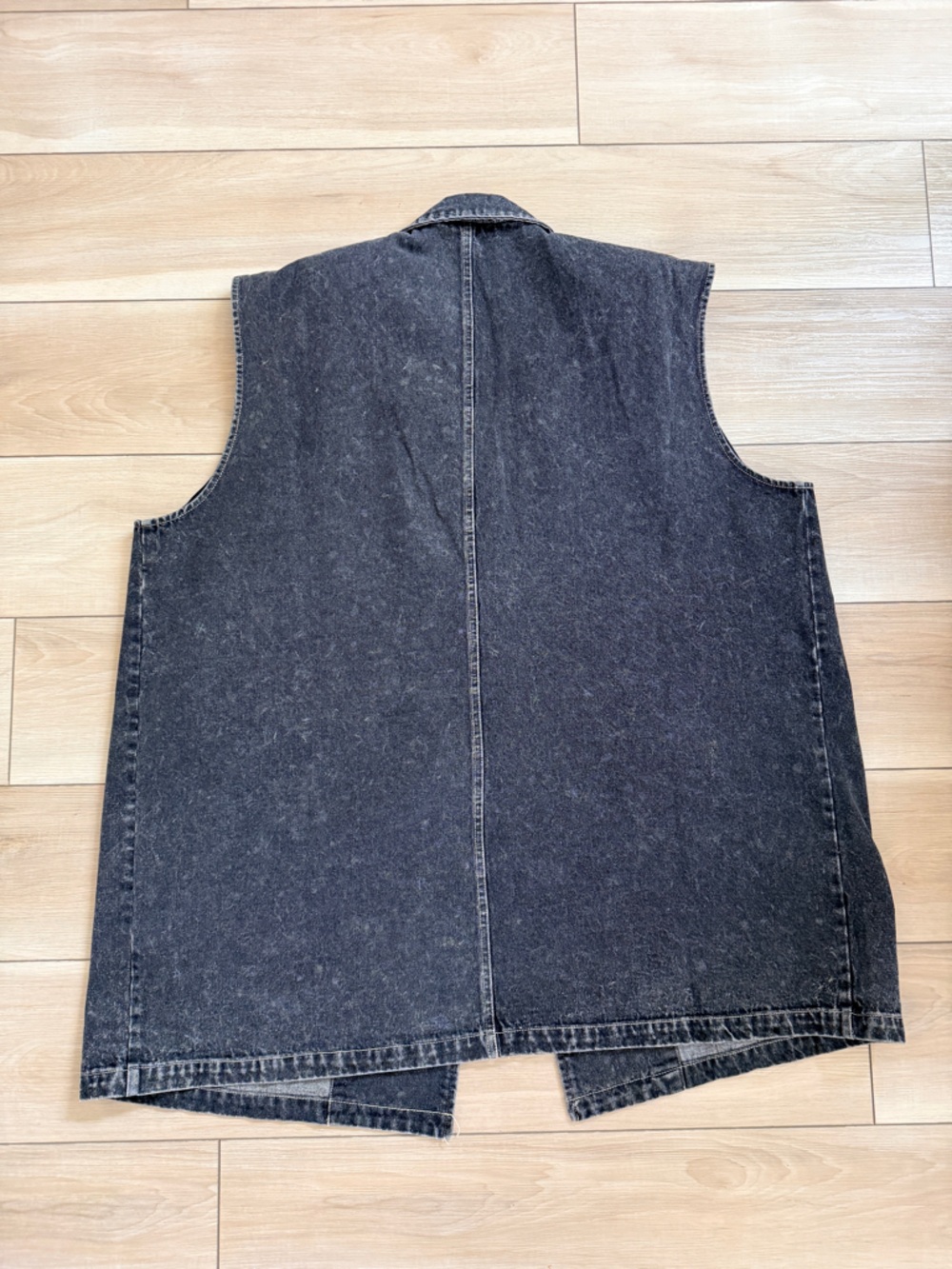 Dressed in Lala Outlaw Longline Denim Black Blazer - Picture 11 of 11